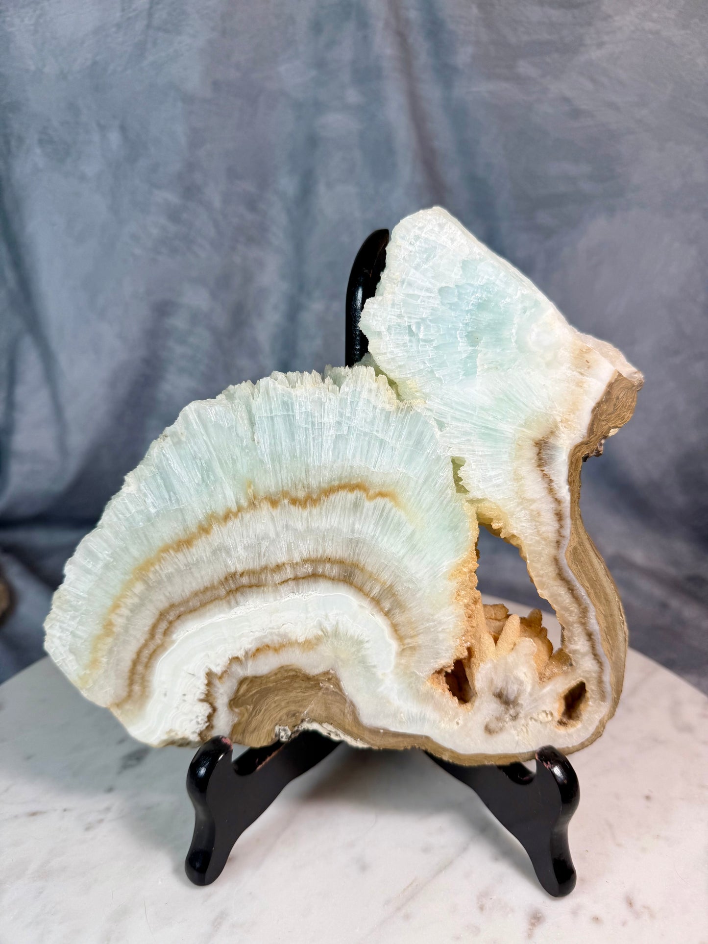 Blue Aragonite slab. 🦢