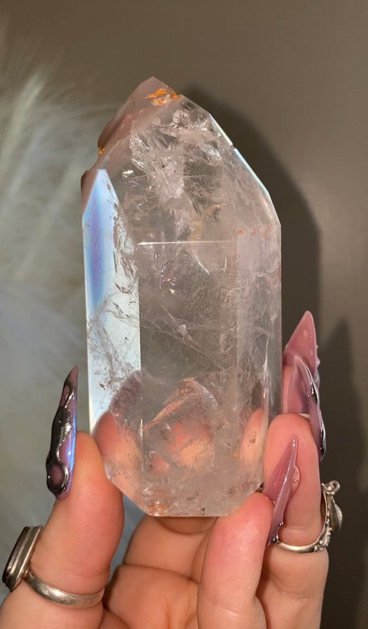 Chunky Pink Lithium tower.