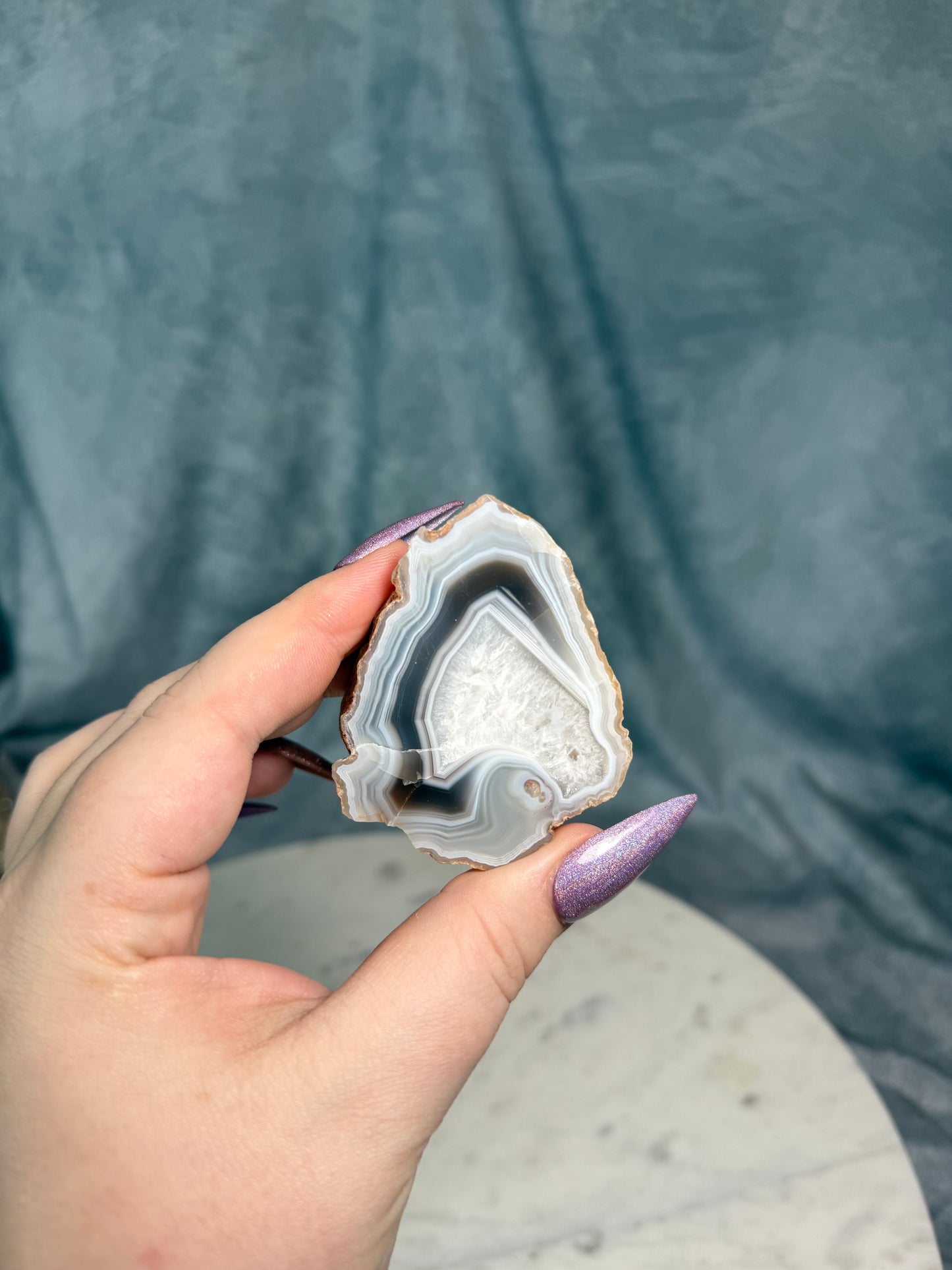 Agate slices.