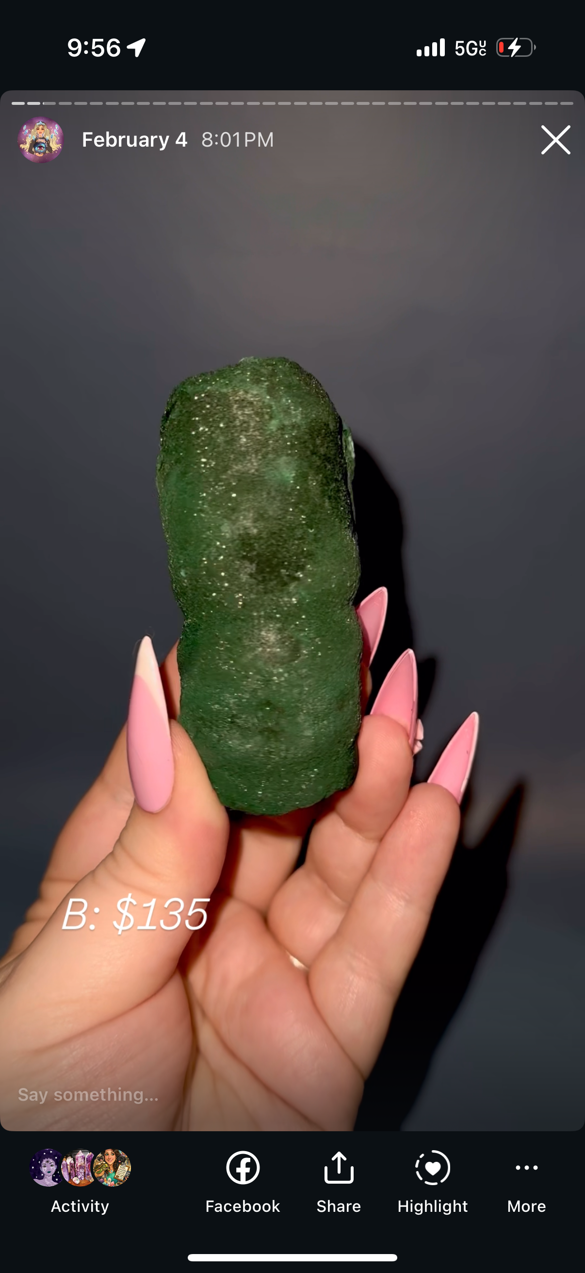 Druzy malachite stalactite