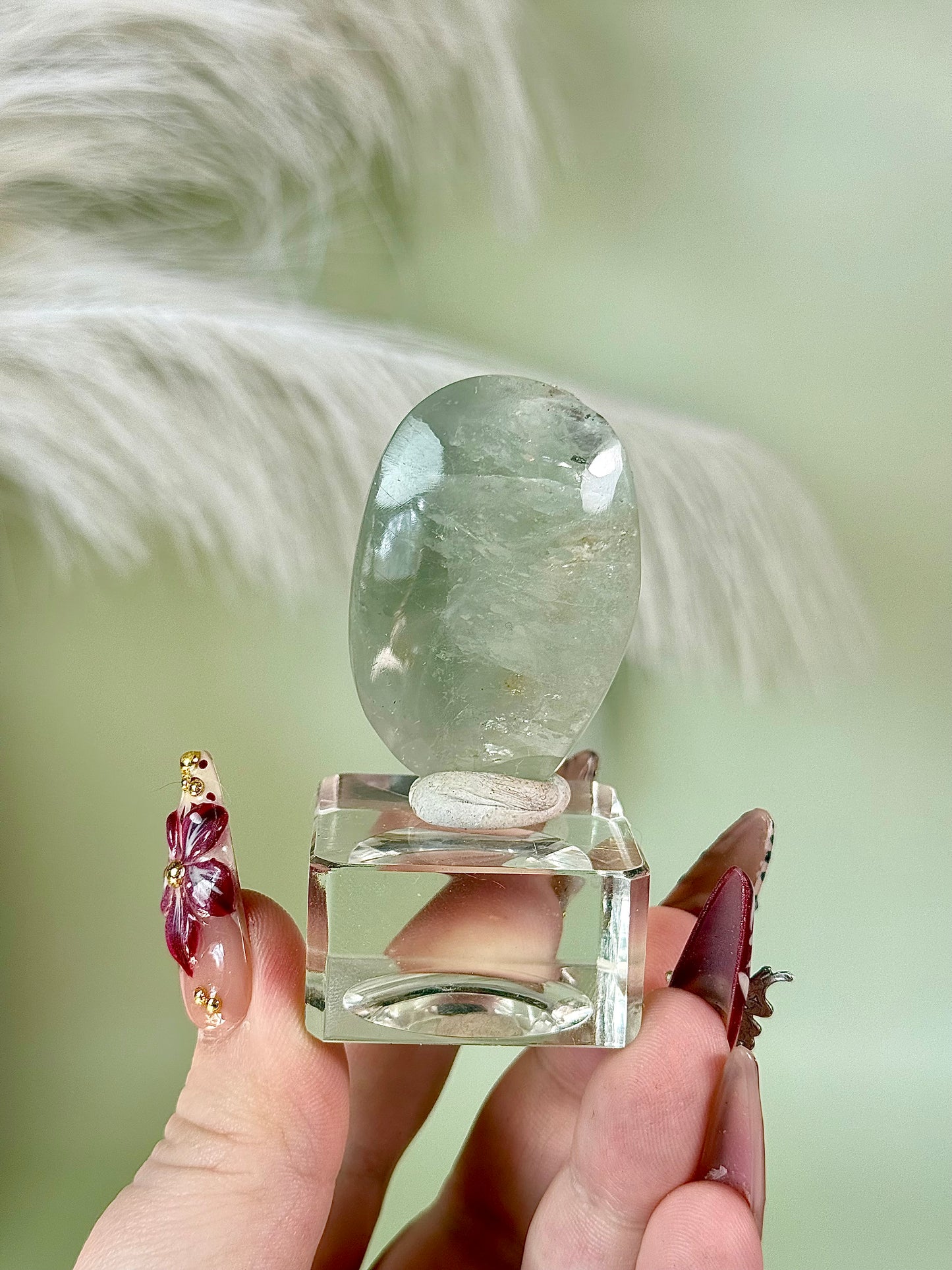 Aquamarine pocket stone from Brazil.￼