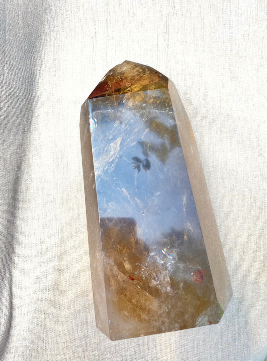 XXL smoky citrine tower