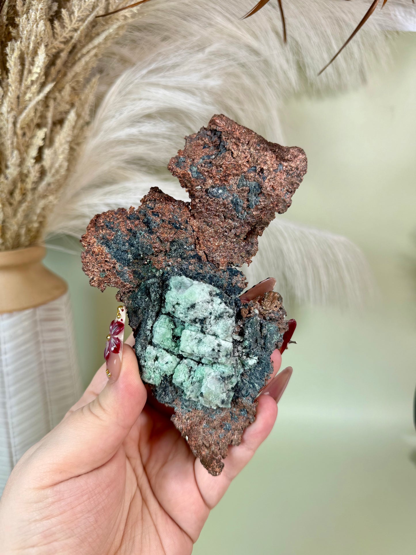 Copper and Malachite specimen.