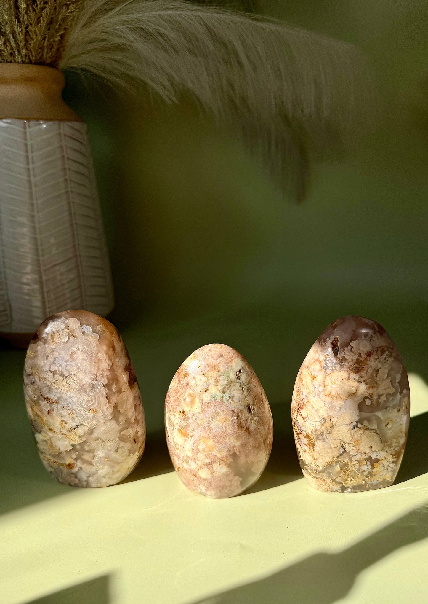Flower Agate Freeforms.