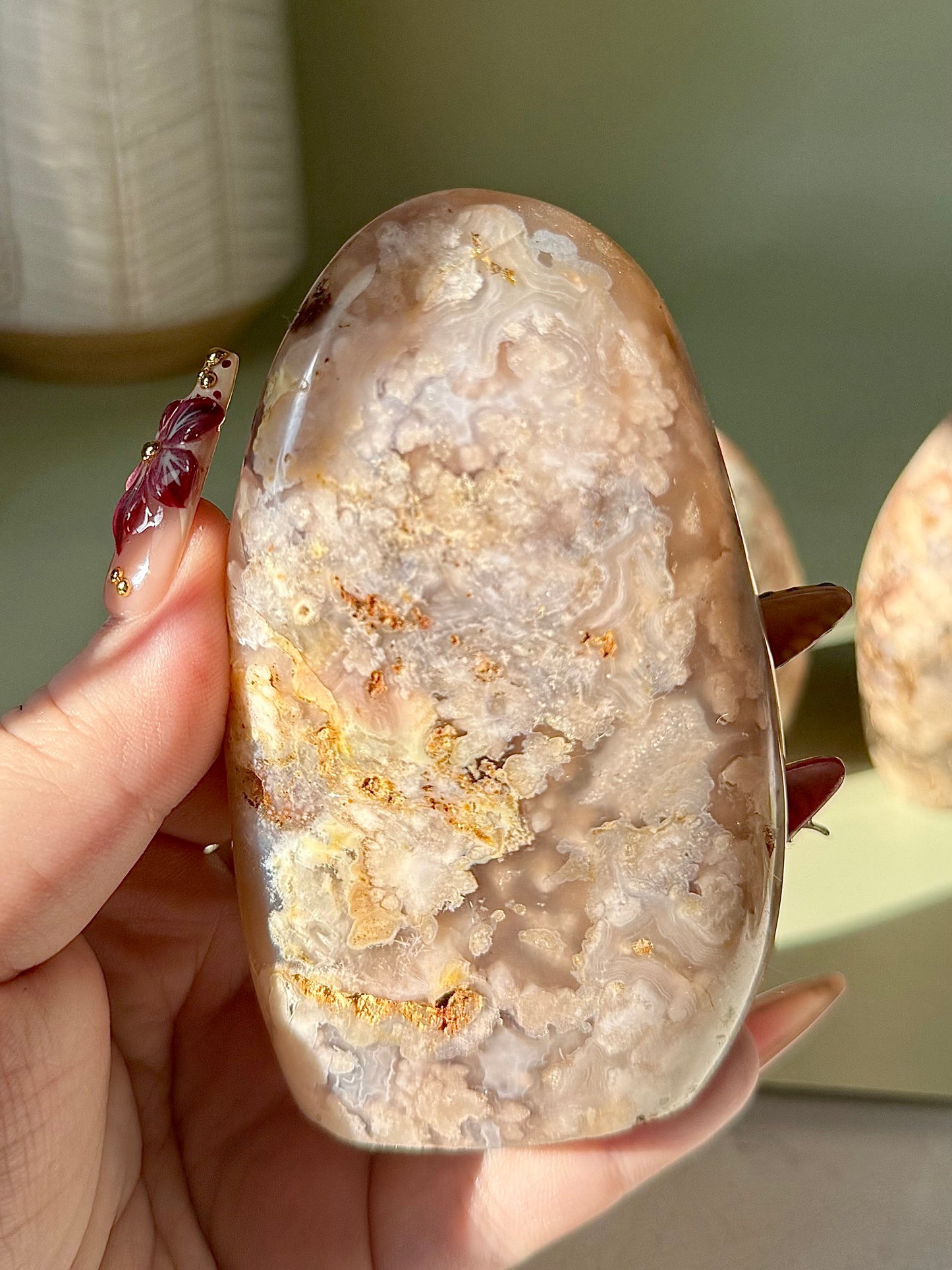 Flower Agate Freeforms.