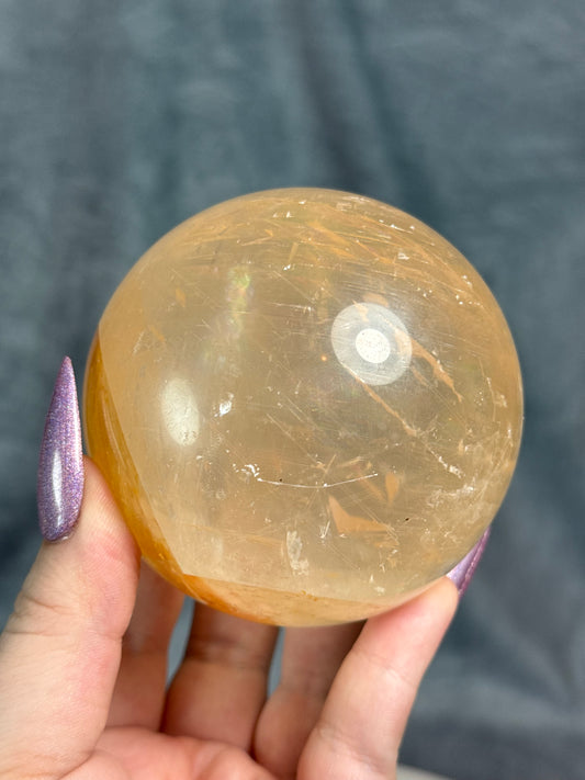 Honey Calcite spheres.