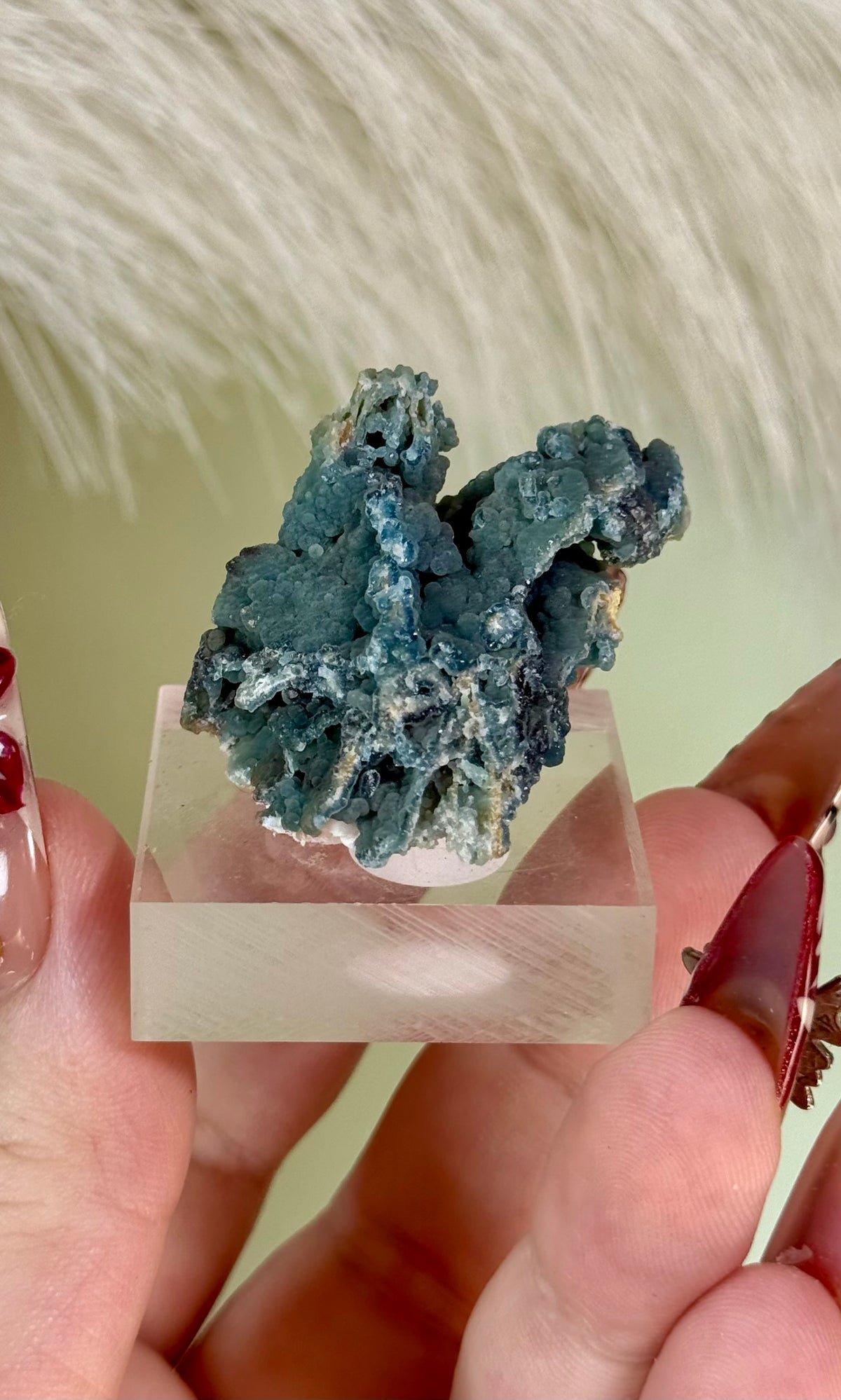 Rare Blue Plumbogummite from Guangxi Zhuang China.