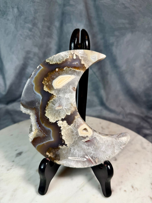 Brazilian agate moon.