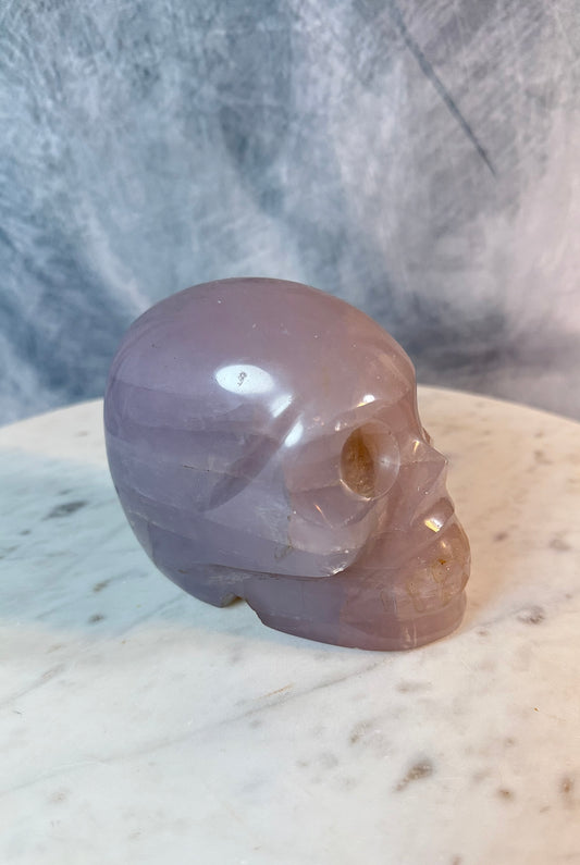 Endless STAR lavender blue rose Quartz skull.