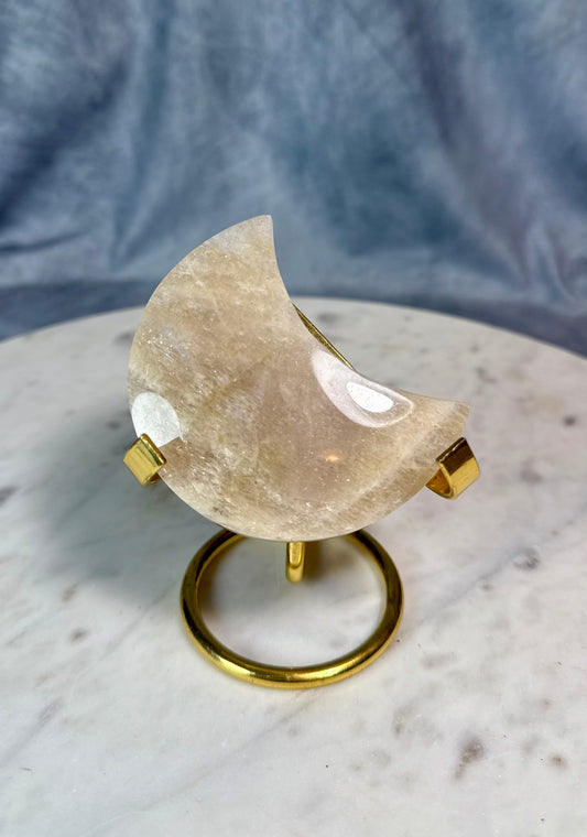 Full flash Belomorite Moonstone Moon with Sunstone.