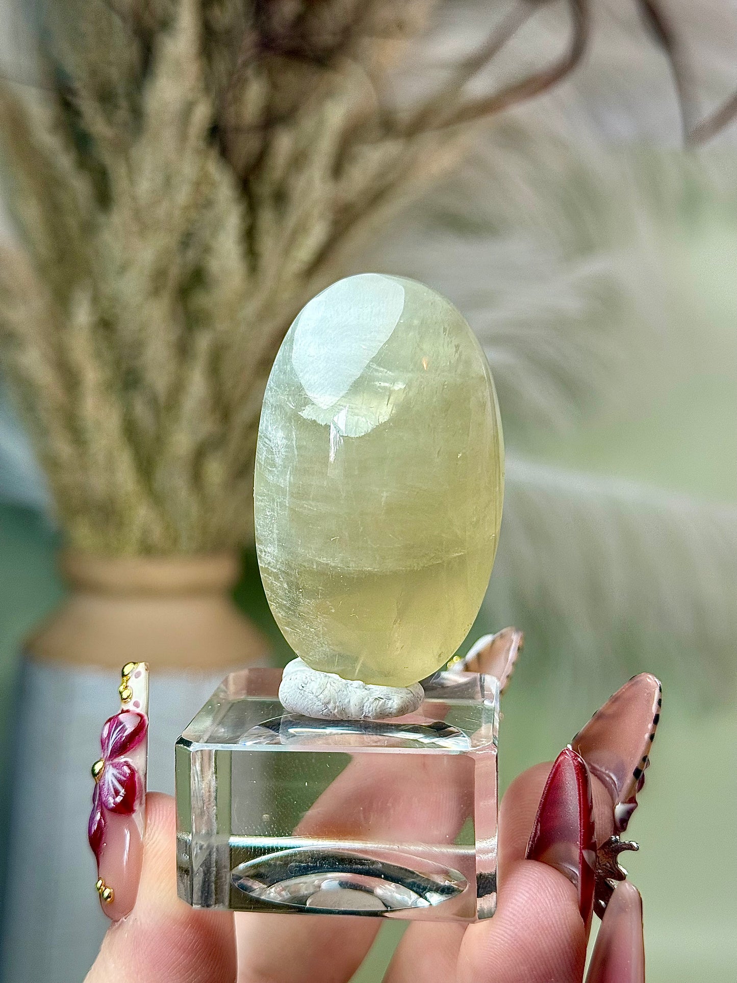 Rare Gem grade Sage moonstone with blue flash palm stone. From Tanzania. (With Sunstone!)