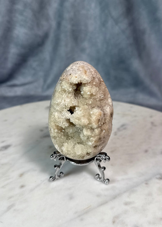Druzy Quartz egg.