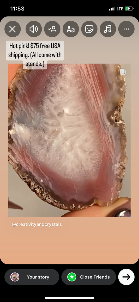 Swazi rose agate.