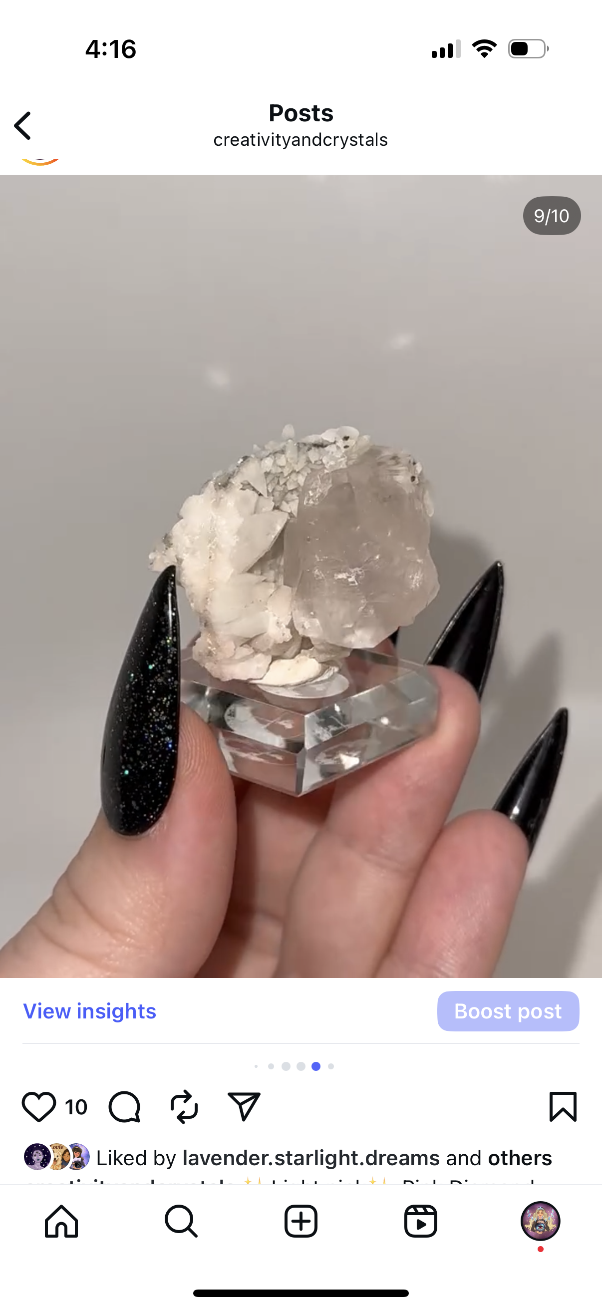 Pink diamond Hubei calcite.