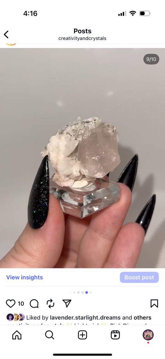 Pink diamond Hubei calcite.