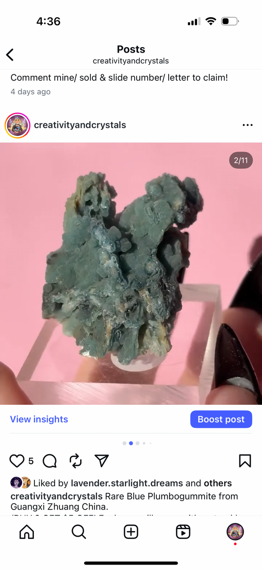 Rare Blue Plumbogummite from Guangxi Zhuang China. A