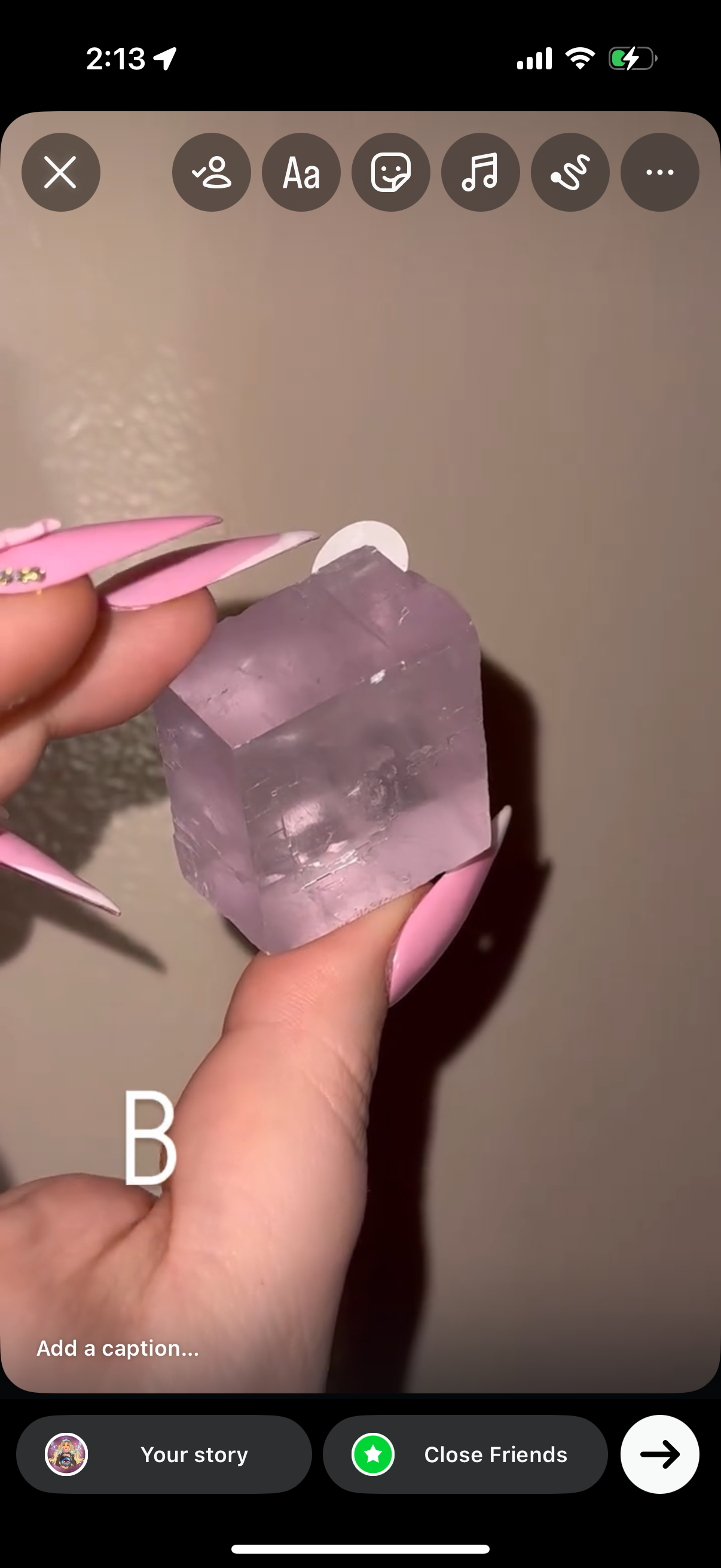 Lavender calcite