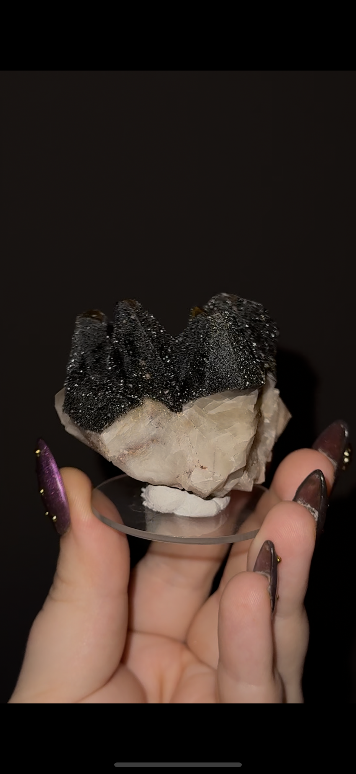 Rare Darth Vader Dogtooth Calcite.