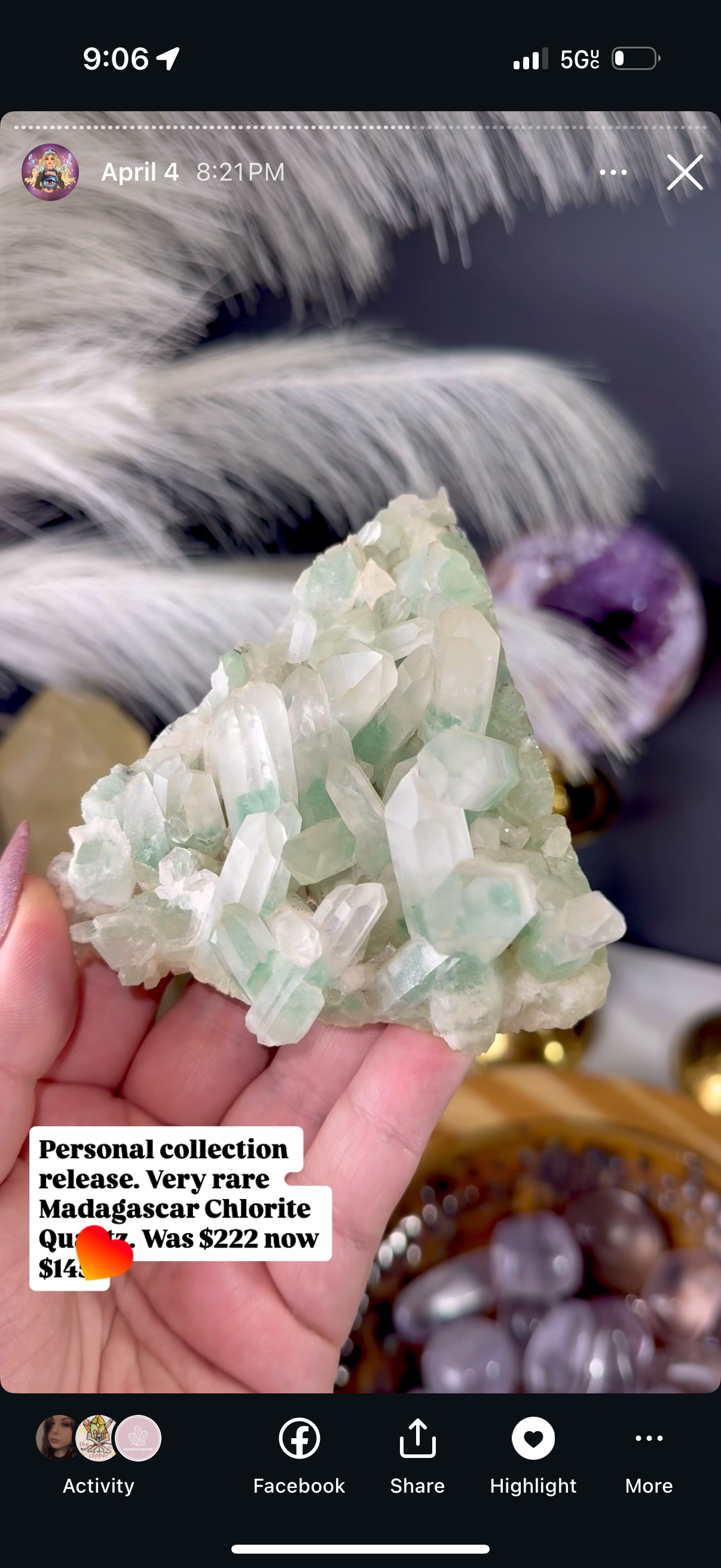 Very rare Madagascar Chlorite