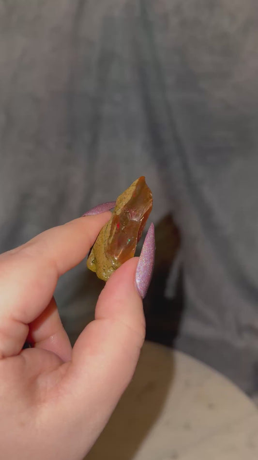 Ethiopian Water Opal Chocolate Red.