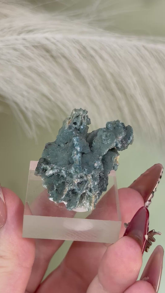 Rare Blue Plumbogummite from Guangxi Zhuang China.