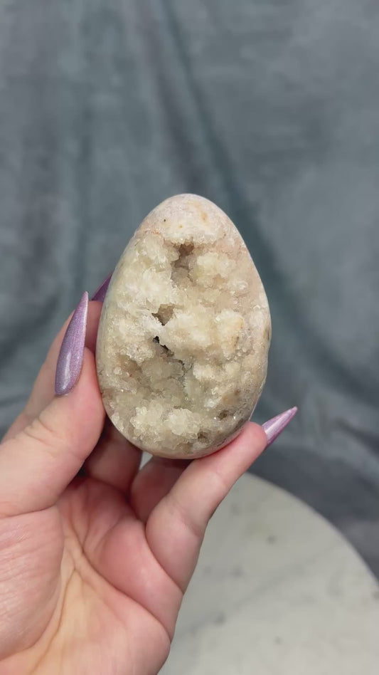 Druzy Quartz egg.