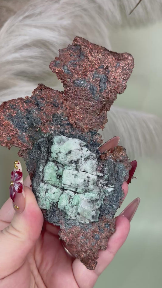 Copper and Malachite specimen.
