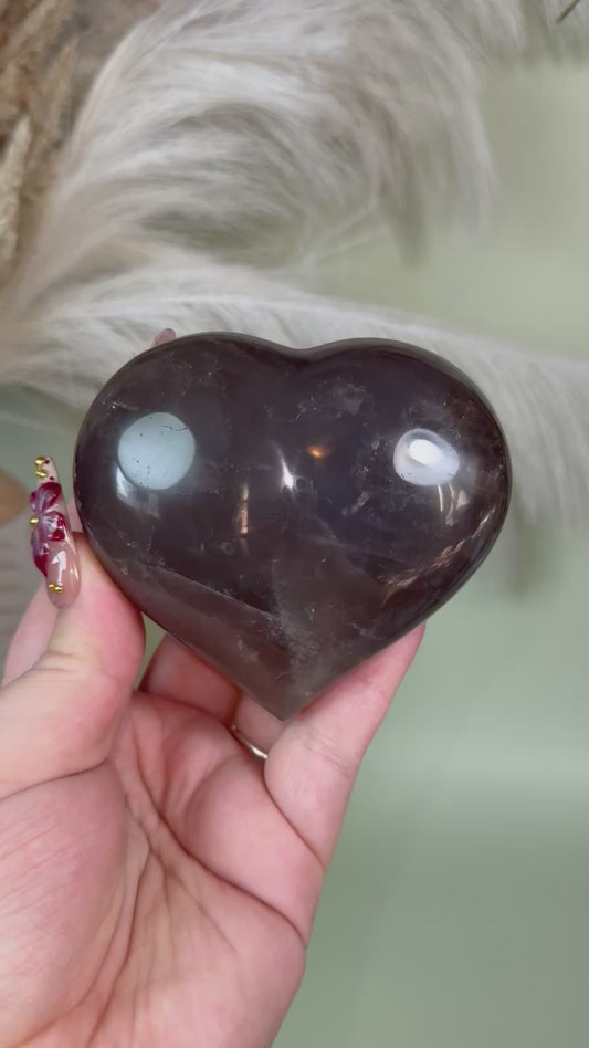 Blue rose Quartz heart.